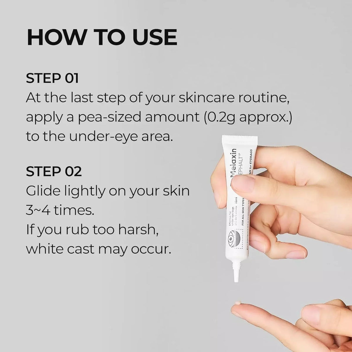 Dr.Melaxin – Retinol Eyebag Cream -10g – papildomas vaizdas 3