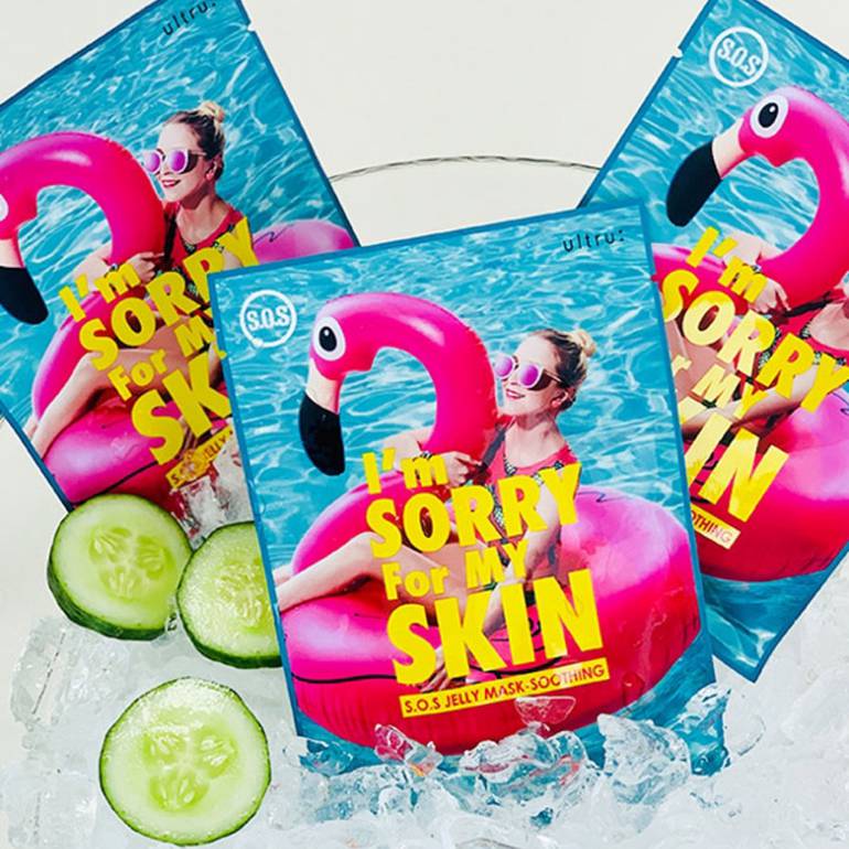 I'm Sorry for My Skin – S.0.S Jelly Mask -Soothing, 33ml, 1 piece – papildomas vaizdas 2