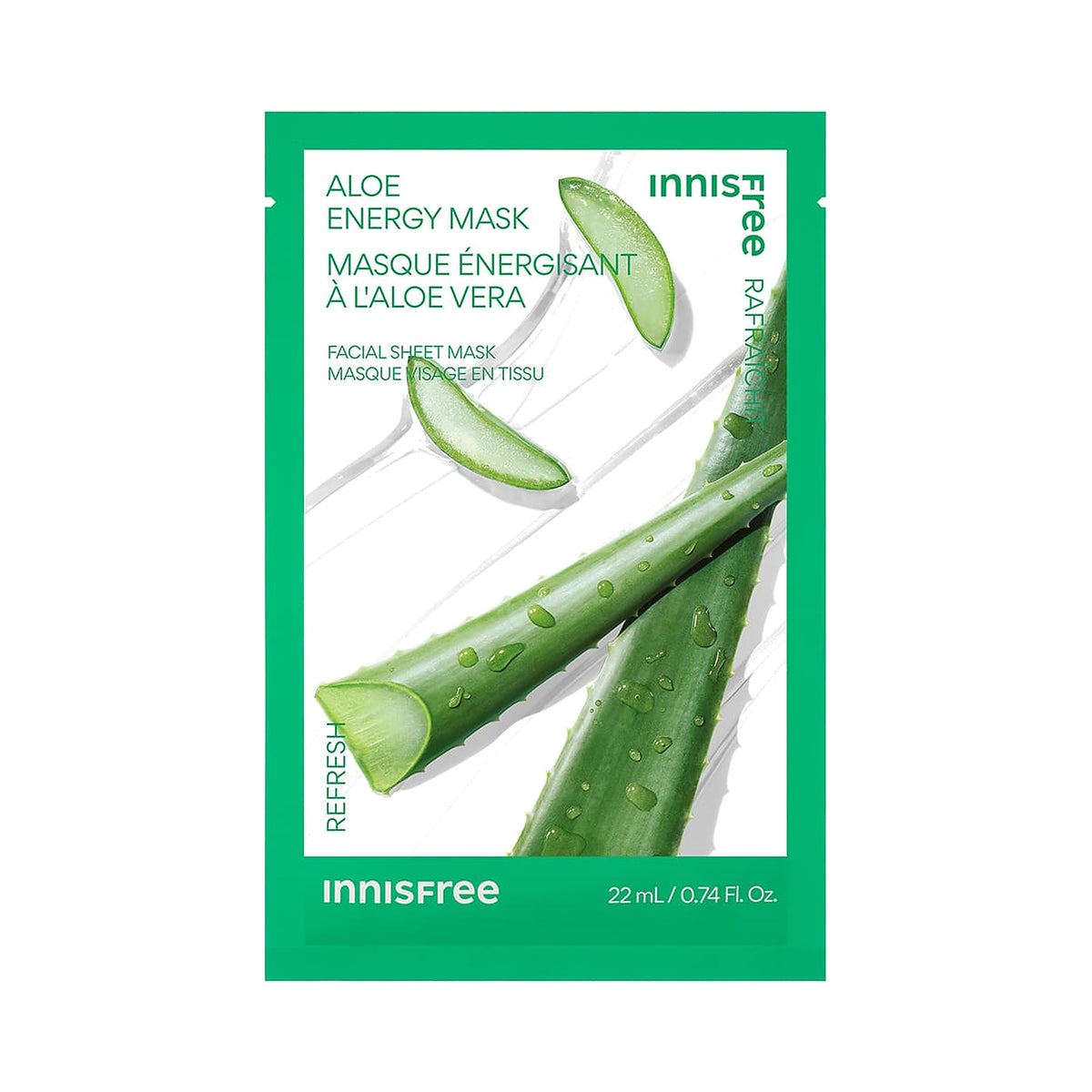 Innisfree – Aloe Energy Mask, 22ml, 1 piece