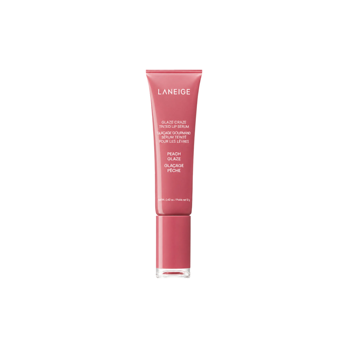 LANEIGE Glaze Craze Tinted Lip Serum Peach Glaze, 12g