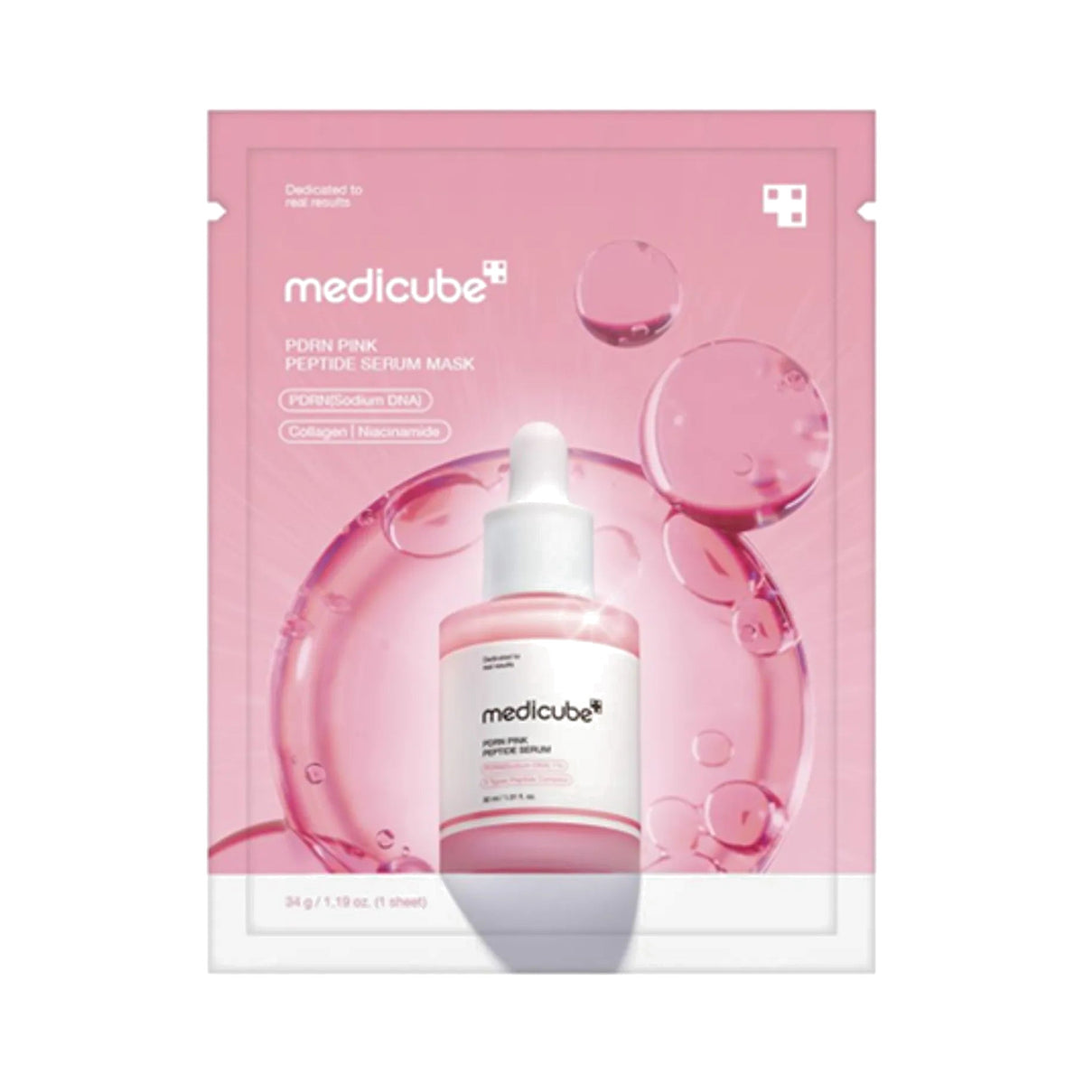 Medicube – PDRN Pink Peptide Serum Mask, 1 sheet