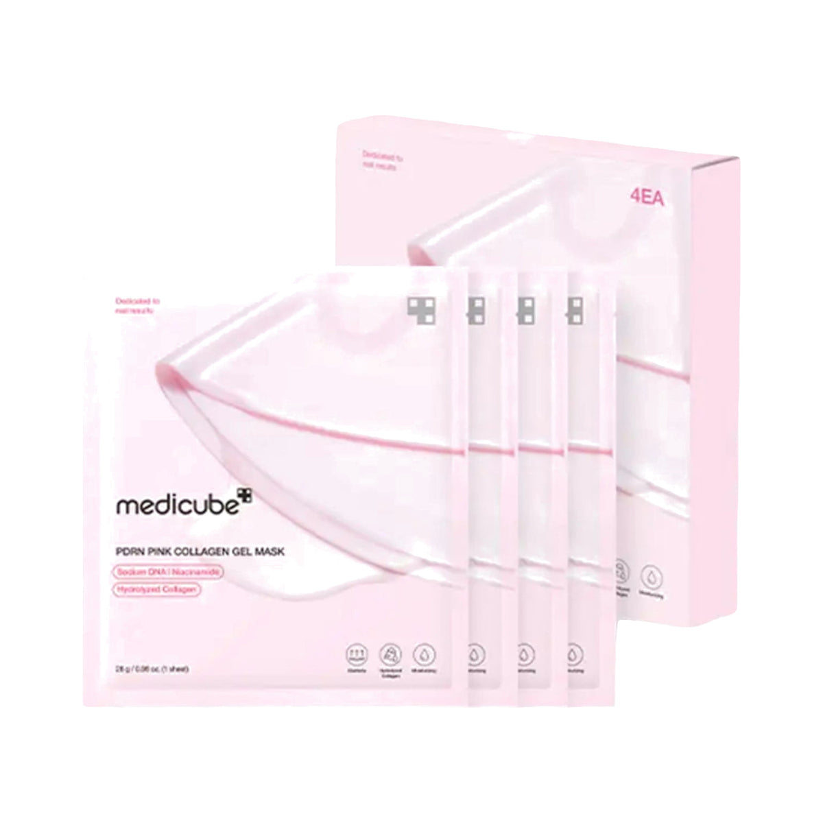 Medicube Pink Collagen Gel Mask, 4×28g