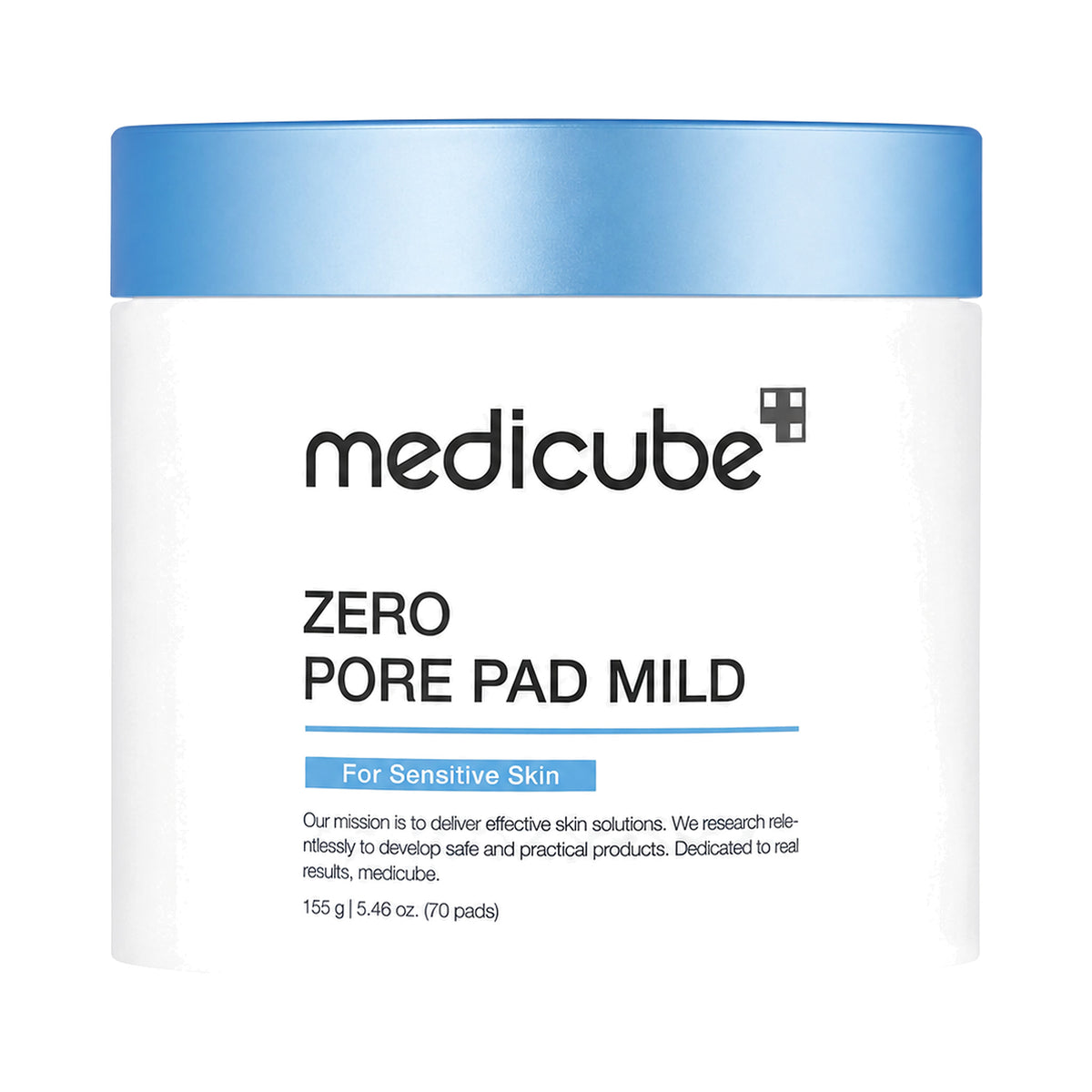 Medicube Zero Pore Mild Pad švelnūs šveičiamieji diskeliai, 155 g / 70 vnt.