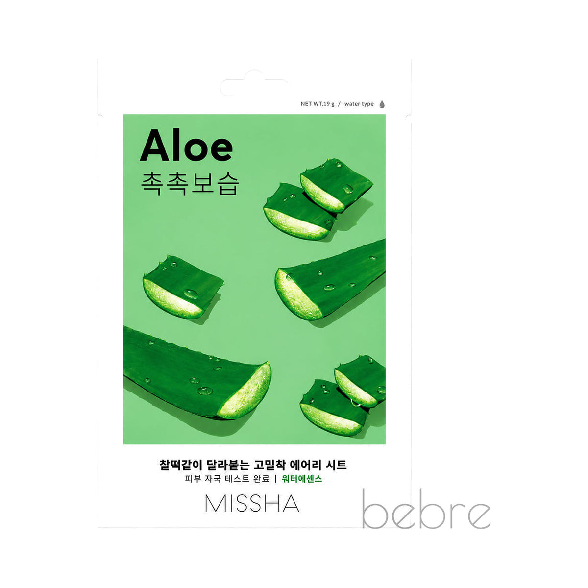MISSHA Airy Fit Sheet Mask Aloe, 1 vnt.