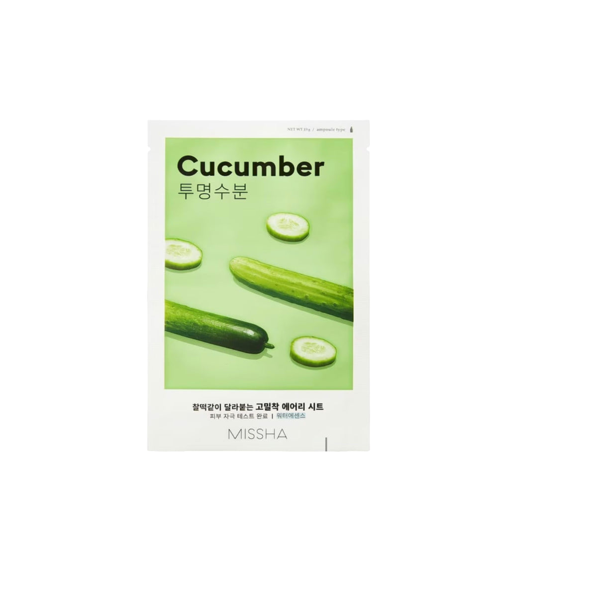 MISSHA Airy Fit Sheet Mask Cucumber, 19g