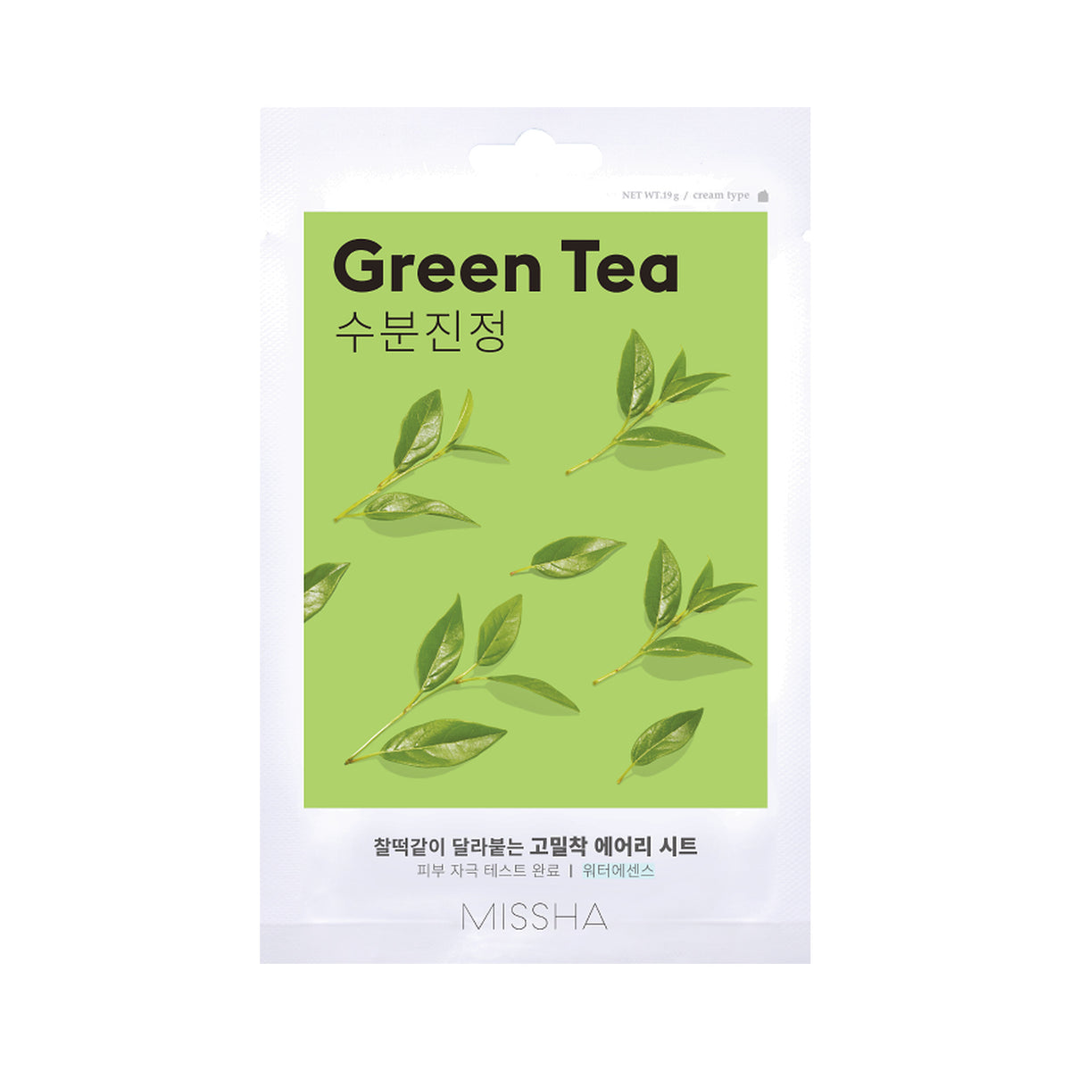 MISSHA Airy Fit Sheet Mask Green Tea, 19g