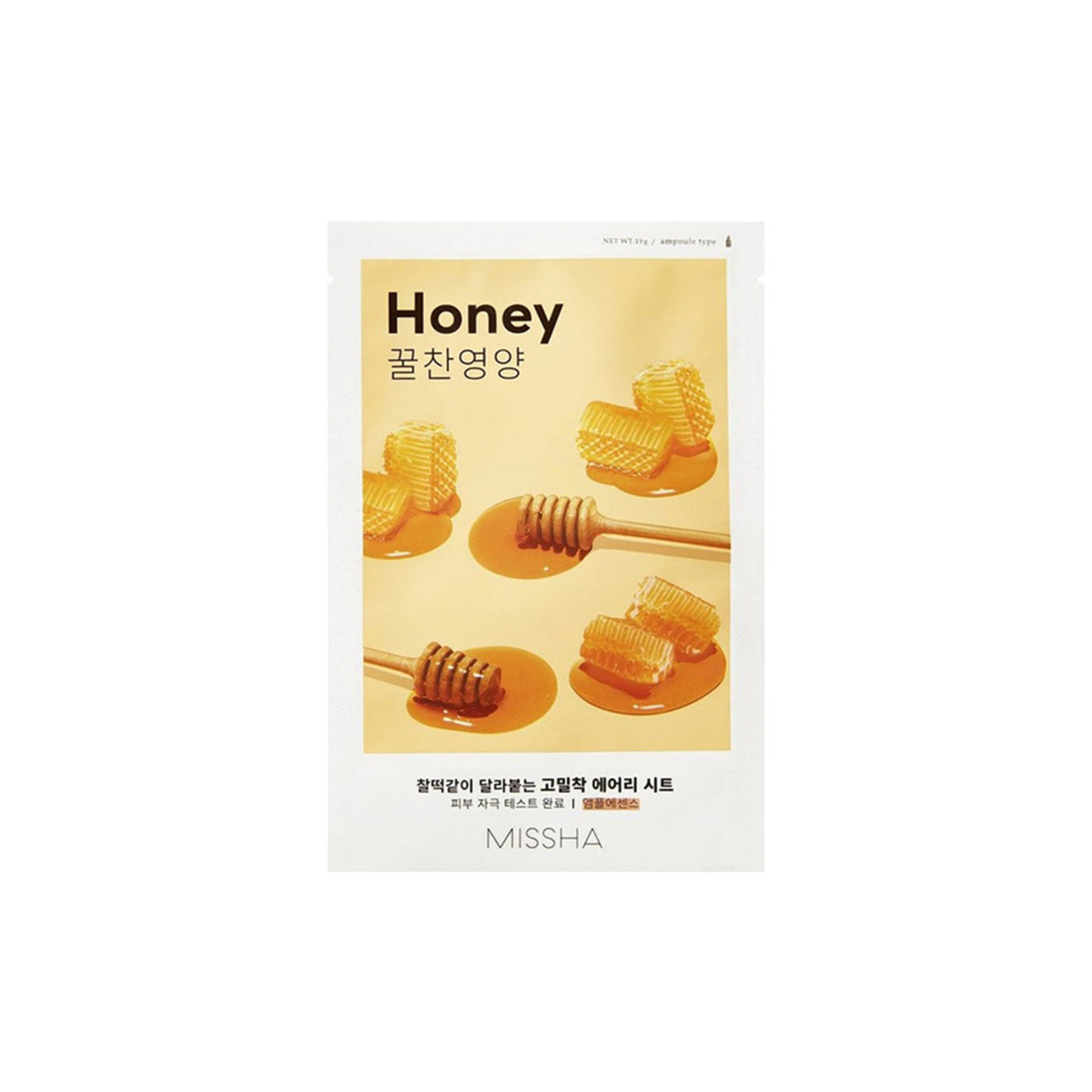 Missha – Airy Fit Sheet Mask – Honey, 19g