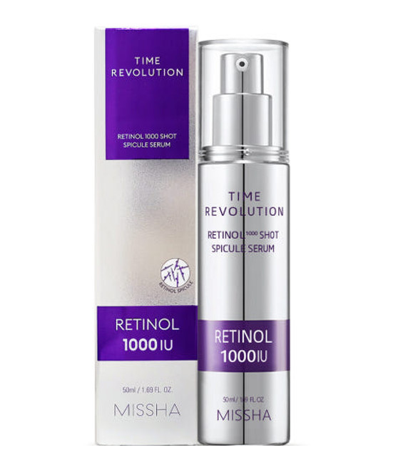 MISSHA – Time Revolution Retinol 1000 Shot Spicule Serum, 50ml – papildomas vaizdas 2