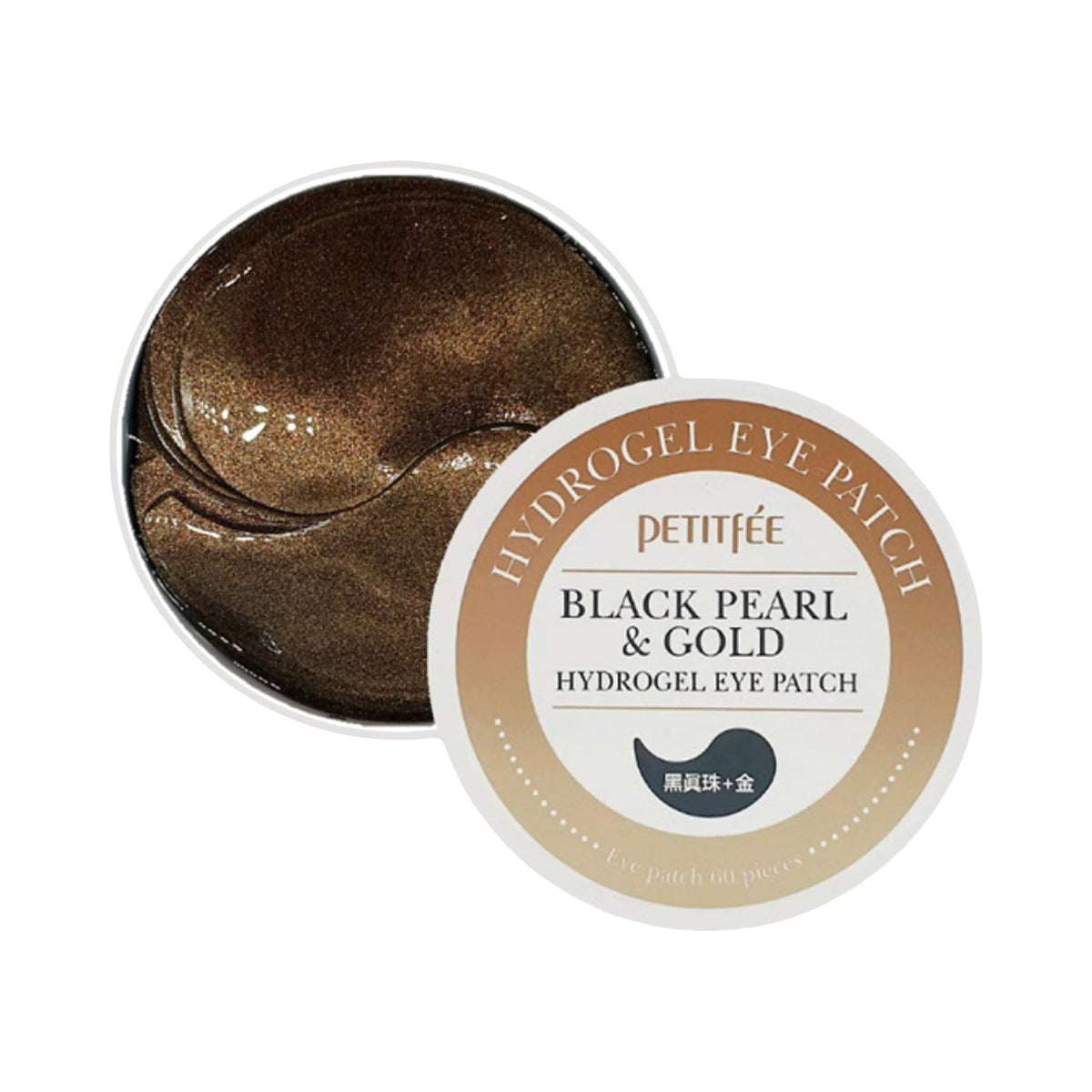 Petitfee Black Pearl & Gold Hydrogel Eye Patch, 60 vnt