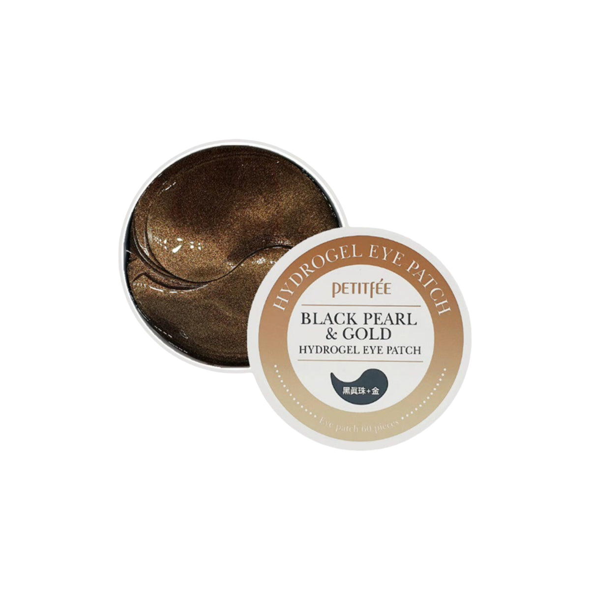 Petitfee Black Pearl & Gold Hydrogel Eye Patch, 60 vnt