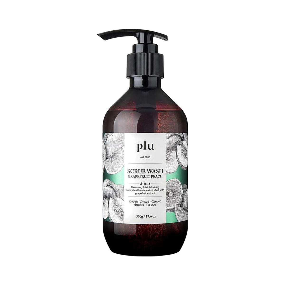 plu – Scrub Wash Grapefruit Peach, 500ml