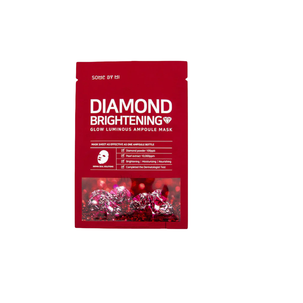 SOME BY MI Red Diamond Brightening Glow Ampoule Mask, 25g