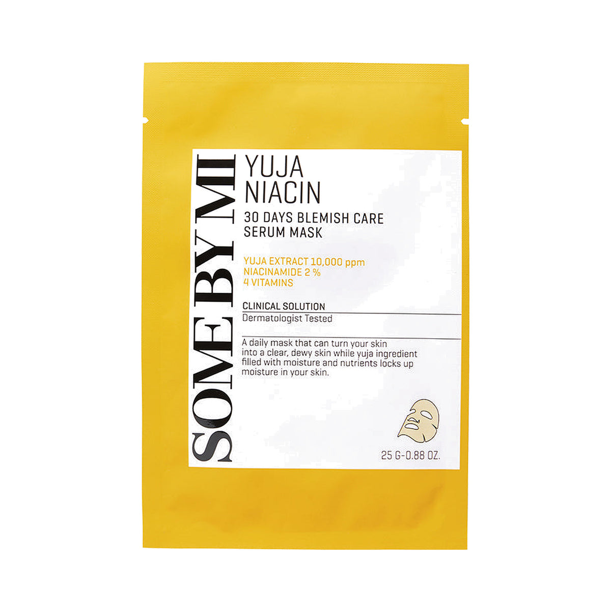 SOME BY MI Yuja Niacin 30 Days Blemish Care Serum Mask, 25g