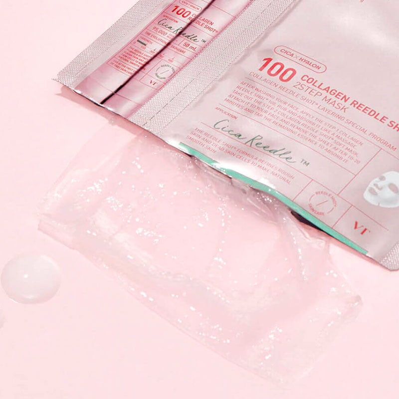 VT Cosmeticss – Collagen Reedle Shot 100 2 Step Mask, 26.5g, 1 piece – papildomas vaizdas 2