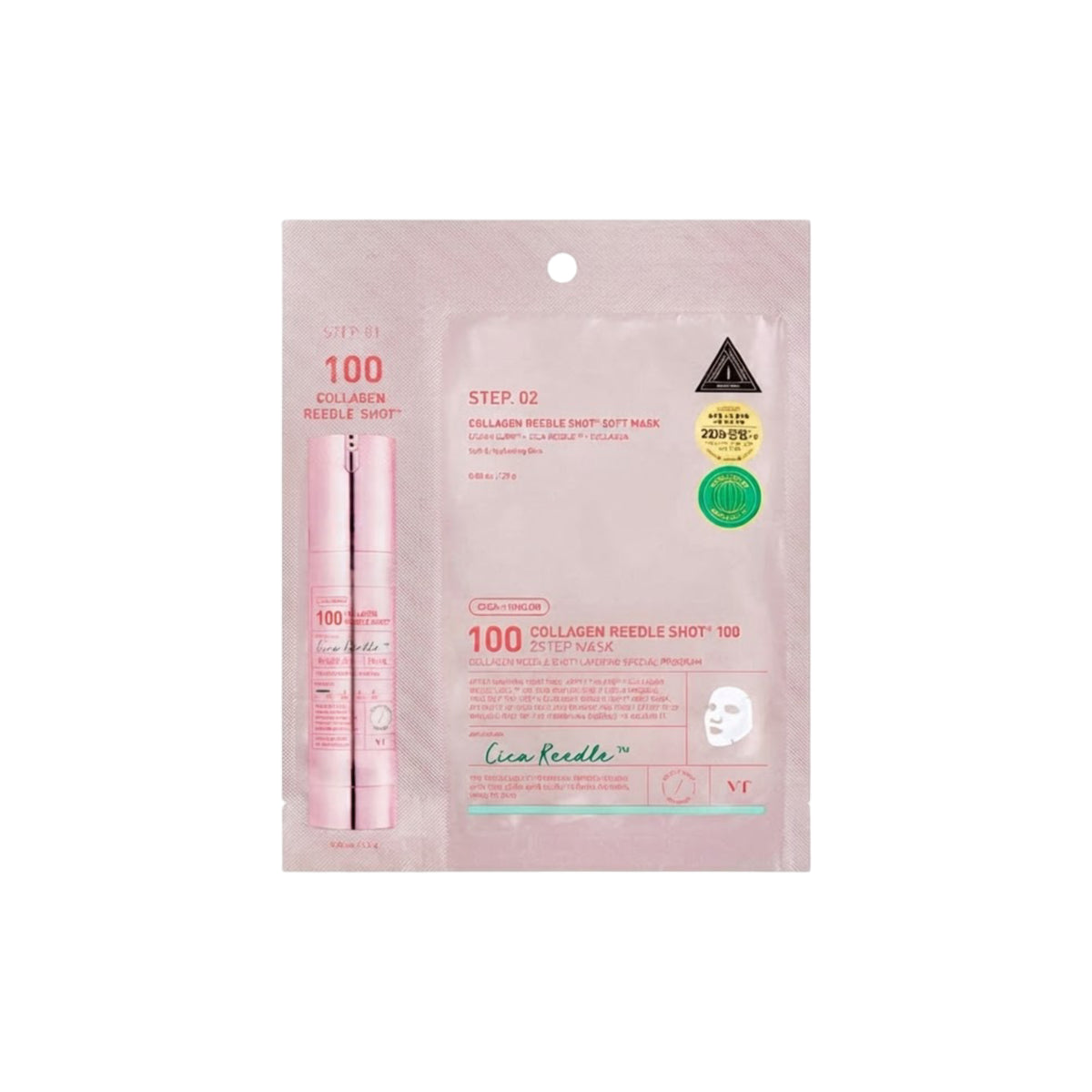 VT Cosmeticss – Collagen Reedle Shot 100 2 Step Mask, 26.5g, 1 piece