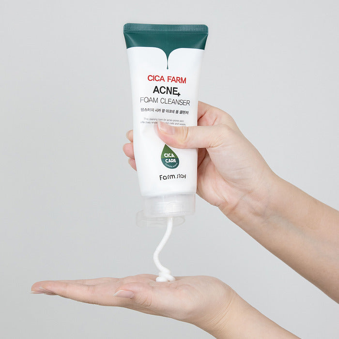 Farmstay – Cica Farm Acne Foam Cleanser - 180ml – papildomas gamintojo vaizdas