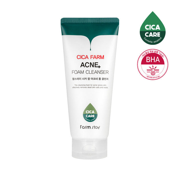Farmstay – Cica Farm Acne Foam Cleanser - 180ml – papildomas gamintojo vaizdas