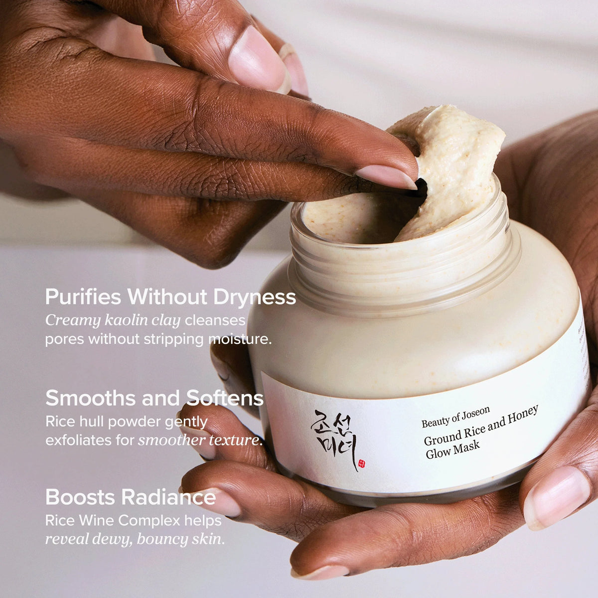 Beauty of Joseon Ground Rice & Honey Glow Mask, 150ml – papildomas gamintojo vaizdas
