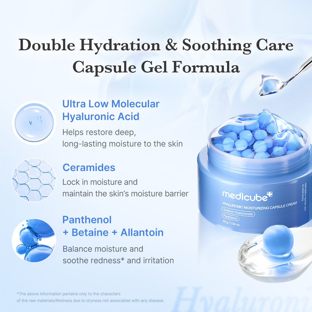 Medicube Hyaluronic Moisturizing Capsule Cream, 55g – papildomas gamintojo vaizdas