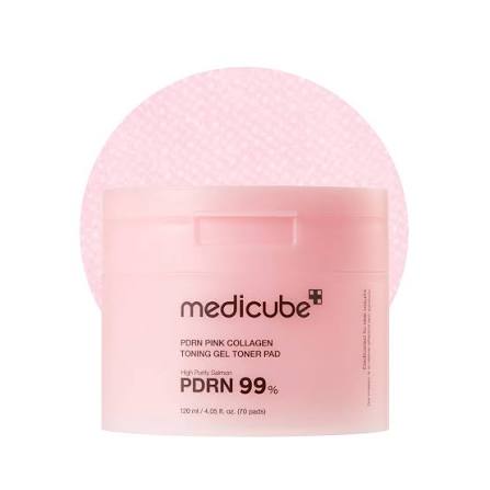 Medicube – PDRN Pink Collagen Toning Gel Toner Pad, 120ml (70pcs)