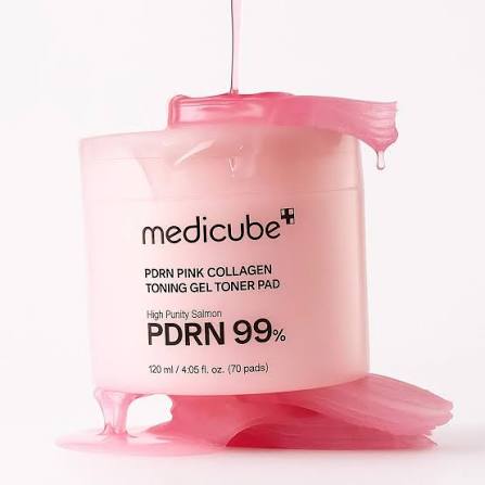 Medicube – PDRN Pink Collagen Toning Gel Toner Pad, 120ml (70pcs)