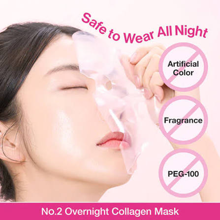 Numbuzin - No.2 Rose PDRN Overnight Collagen Mask, 37g, 1 piece