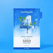 Numbuzin No.4 Icy Soothing Sheet Mask raminamoji lakštinė kaukė, 27 g / 1 vnt.