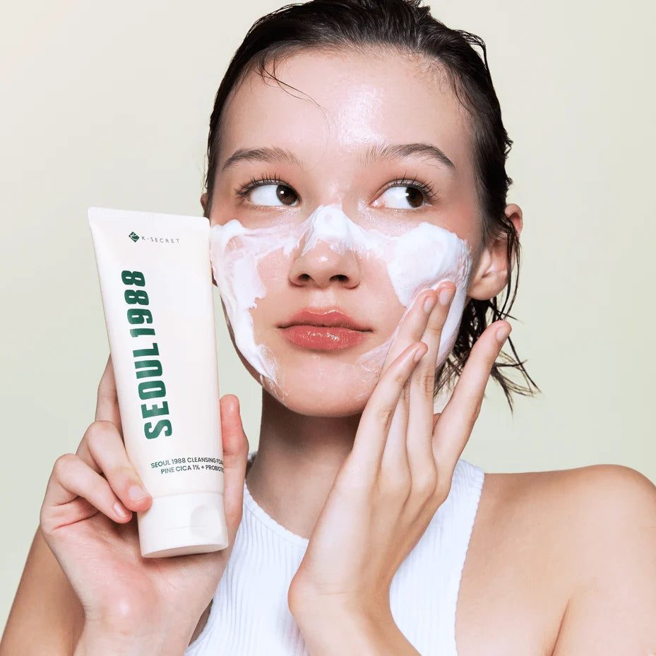 K-SECRET - SEOUL 1988 Cleansing Foam: Pine Cica 1% + Probiotics, 150ml