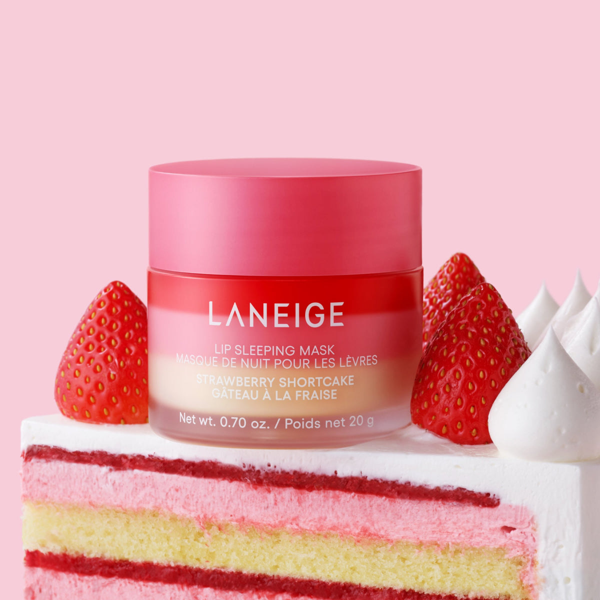 LANEIGE Lip Sleeping Mask EX Strawberry Shortcake, 20g – papildomas gamintojo vaizdas